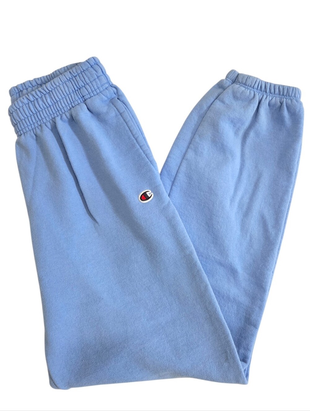 Champion Womens Light Blue Fleece Joggers - Picture 8 of 8
